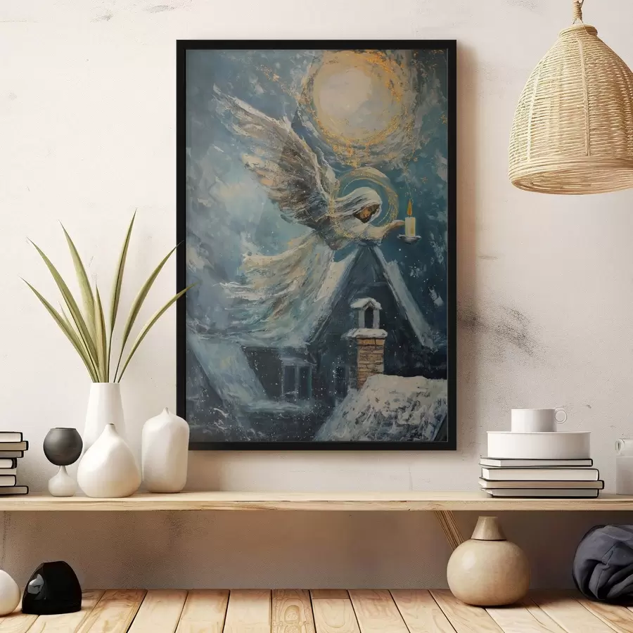 Fototapetai Angelas virš namų f46600