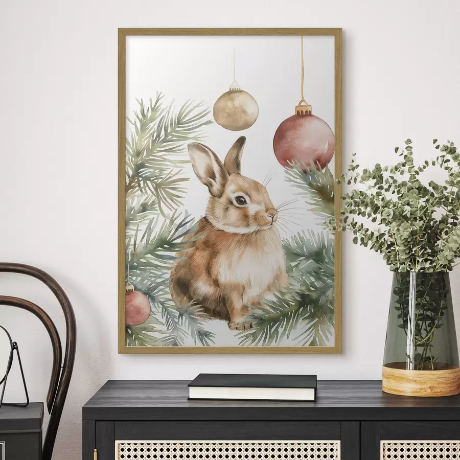 Fototapetai Naujųjų metų zuikis f46603