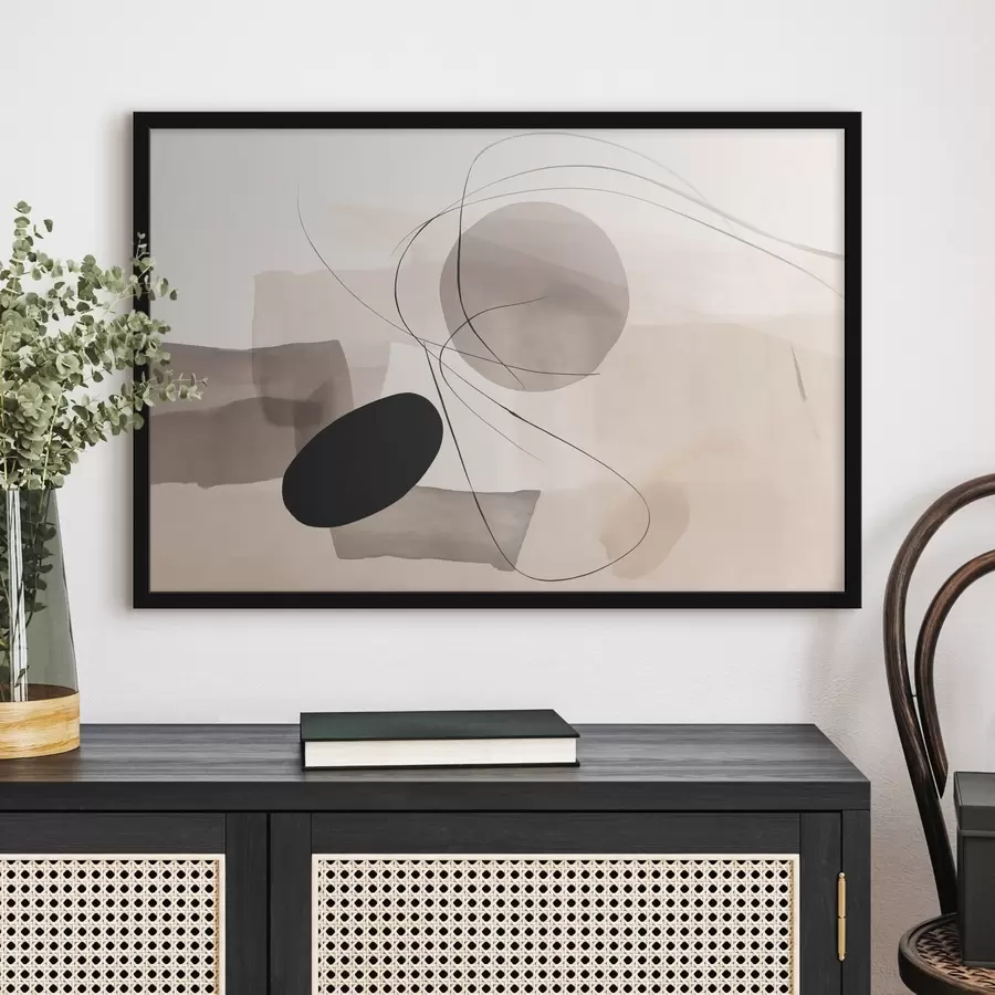 Fototapetai Abstrakčios formos su linijomis f46455