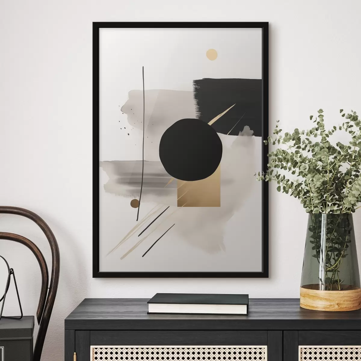 Plakatas Abstrakcijos su formomis f46572