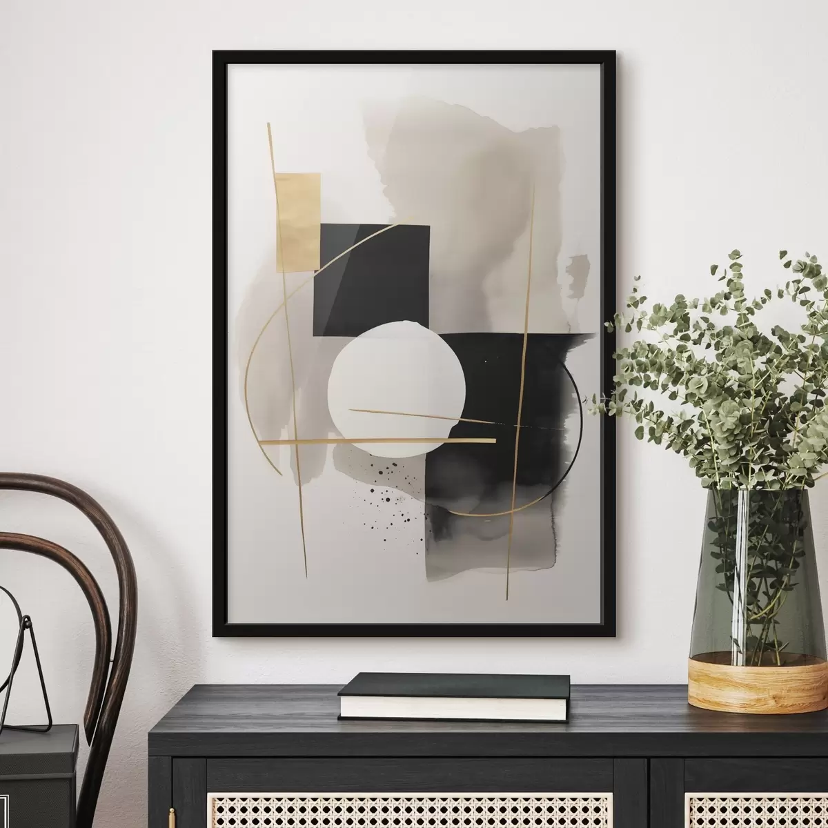 Plakatas Abstrakcijos su formomis f46573