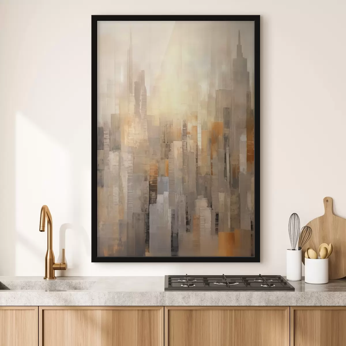 Plakatas Abstraktus miesto peizažas f46580