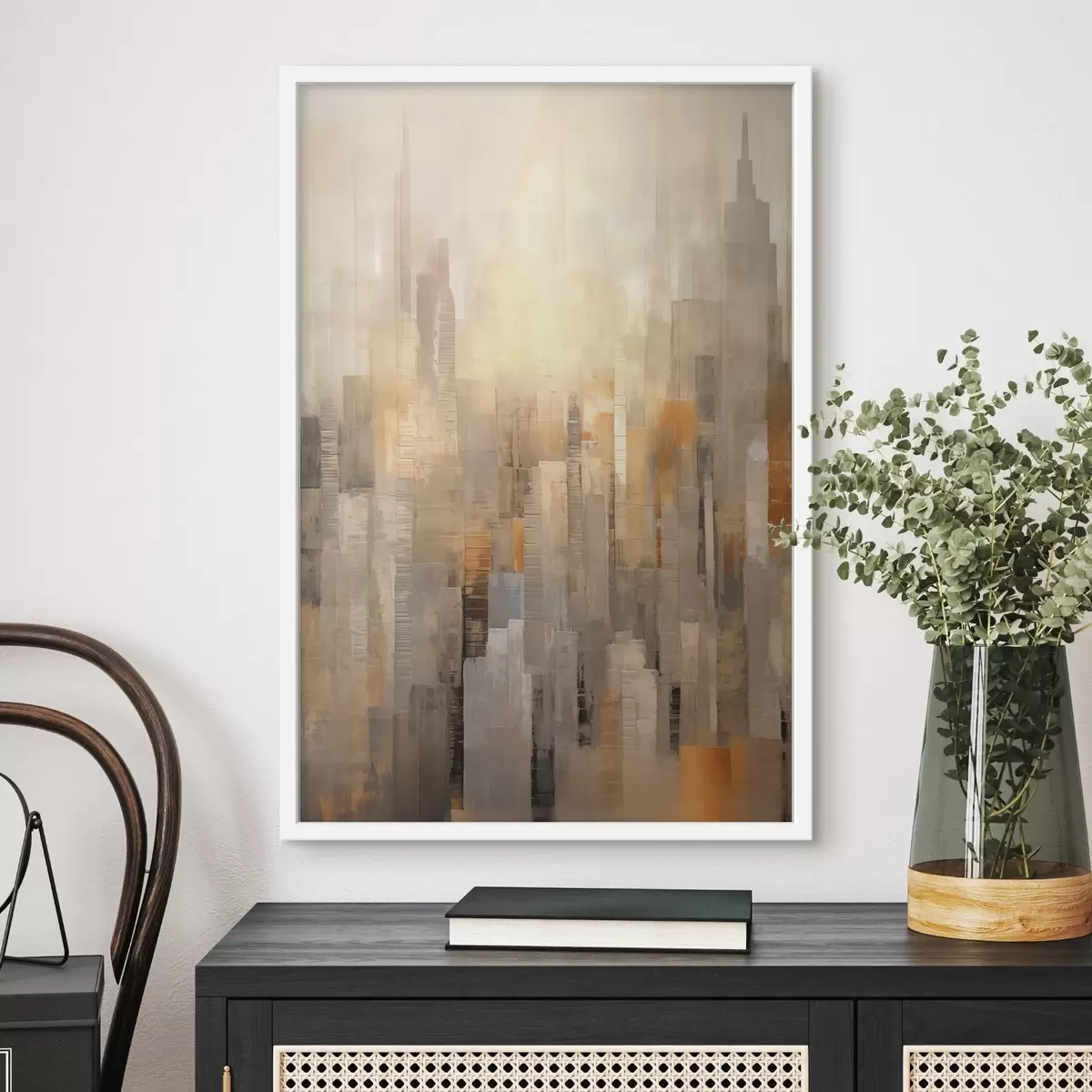 Plakatas Abstraktus miesto peizažas f46580