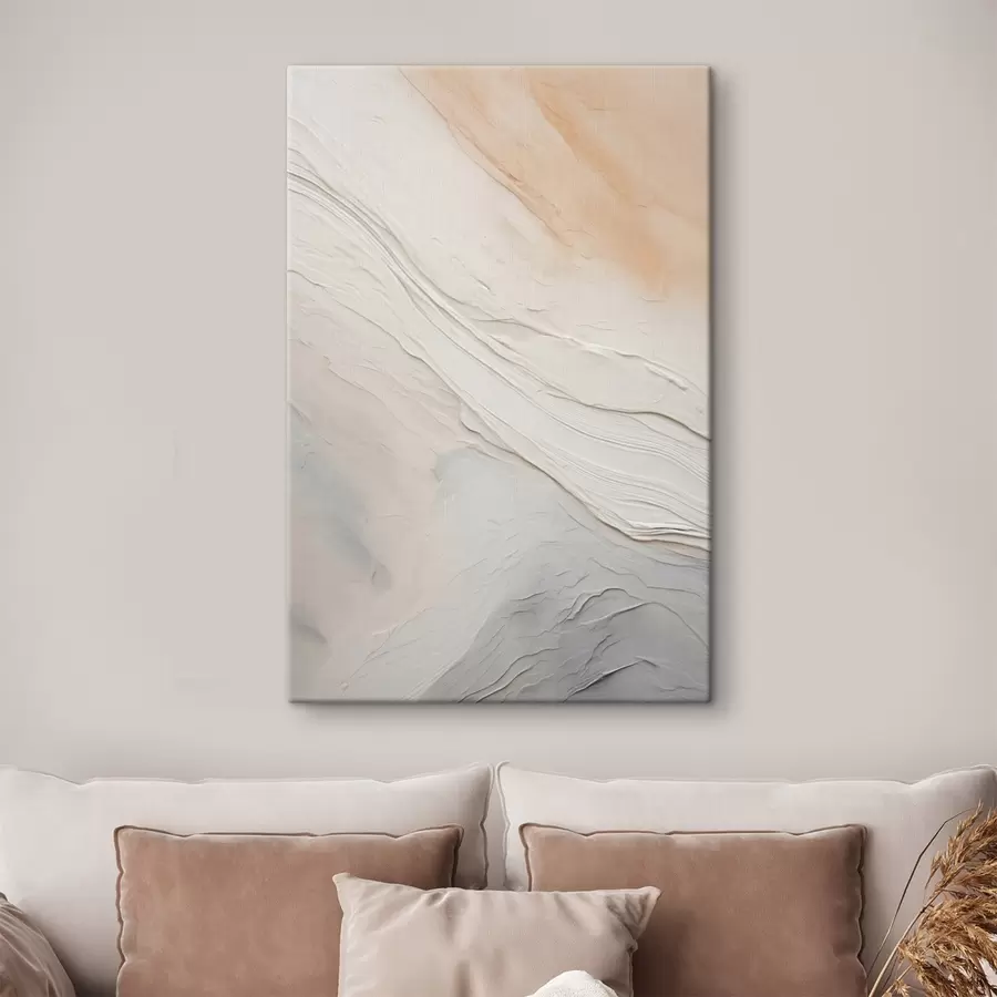 Paveikslėlis Tekstūruotas tinkas bangomis švelnių dramblio kaulo ir smėlio atspalvių s46510