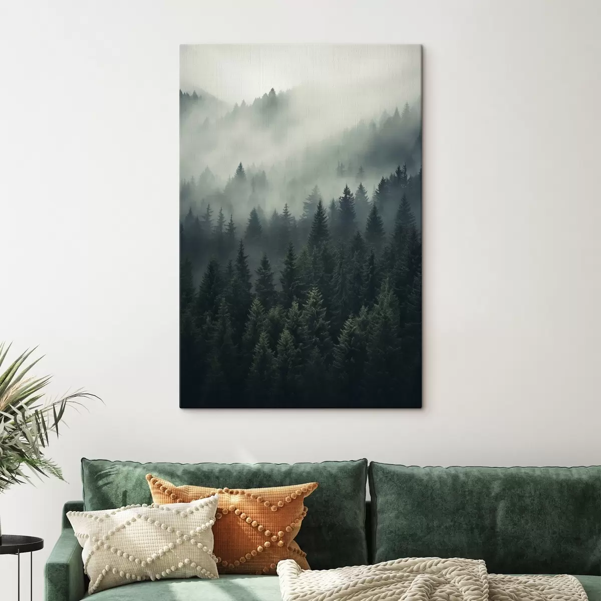 Paveikslėlis Rūkas, apgaubiantis tankų visžalį mišką s46512