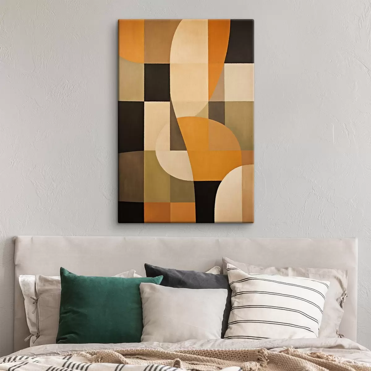 Paveikslėlis Stačiakampių mozaika su lygiu oranžiniu lanku s46534