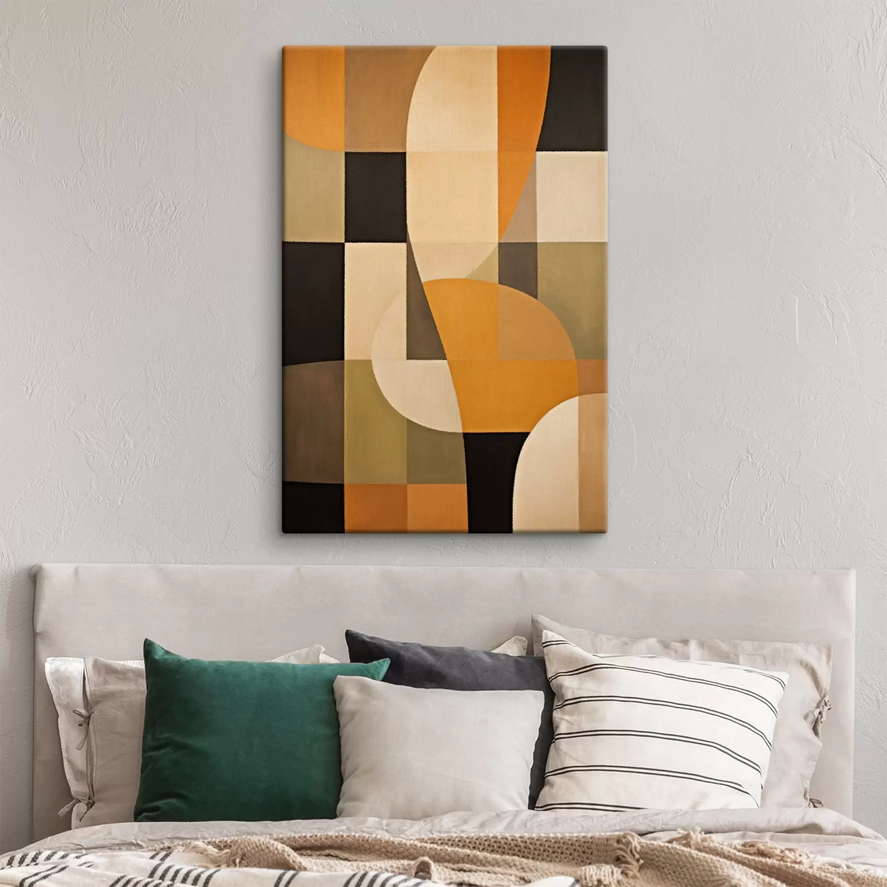 Paveikslėlis Stačiakampių mozaika su lygiu oranžiniu lanku s46534