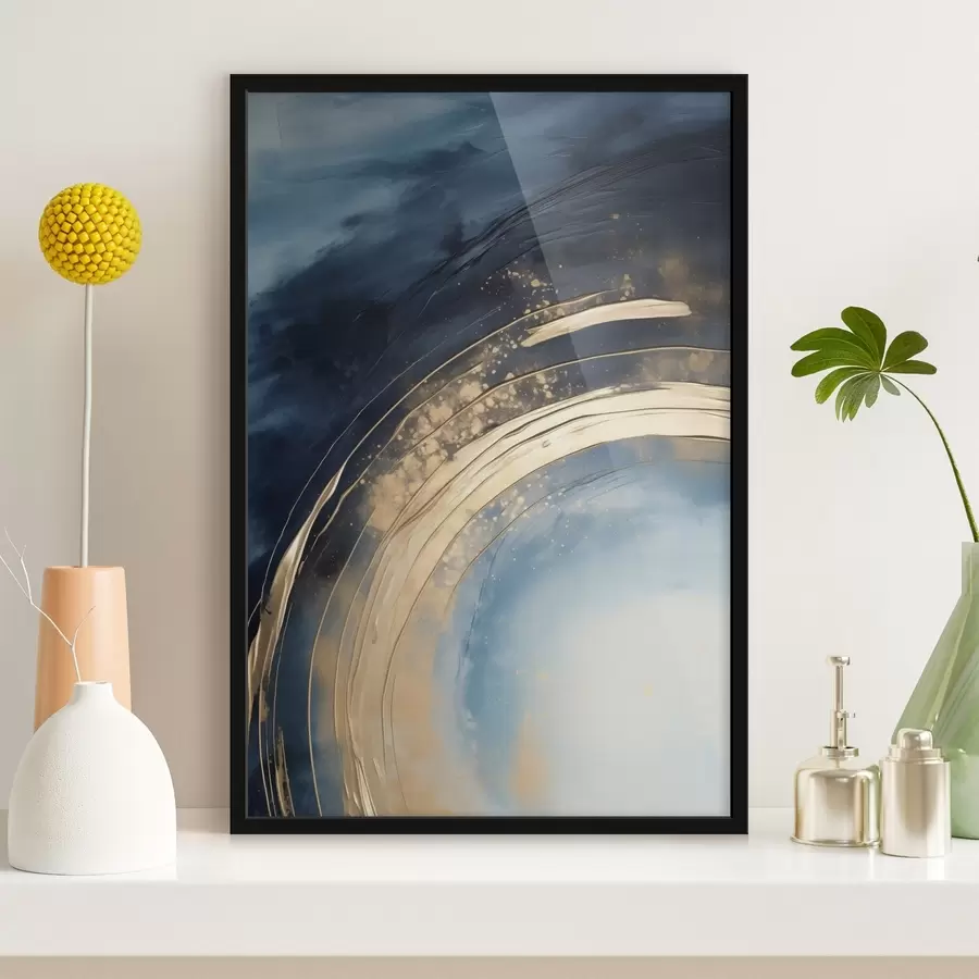 Fototapetai Platus žiedas su šviesiu centru ir dėmėtomis glazūromis f46488