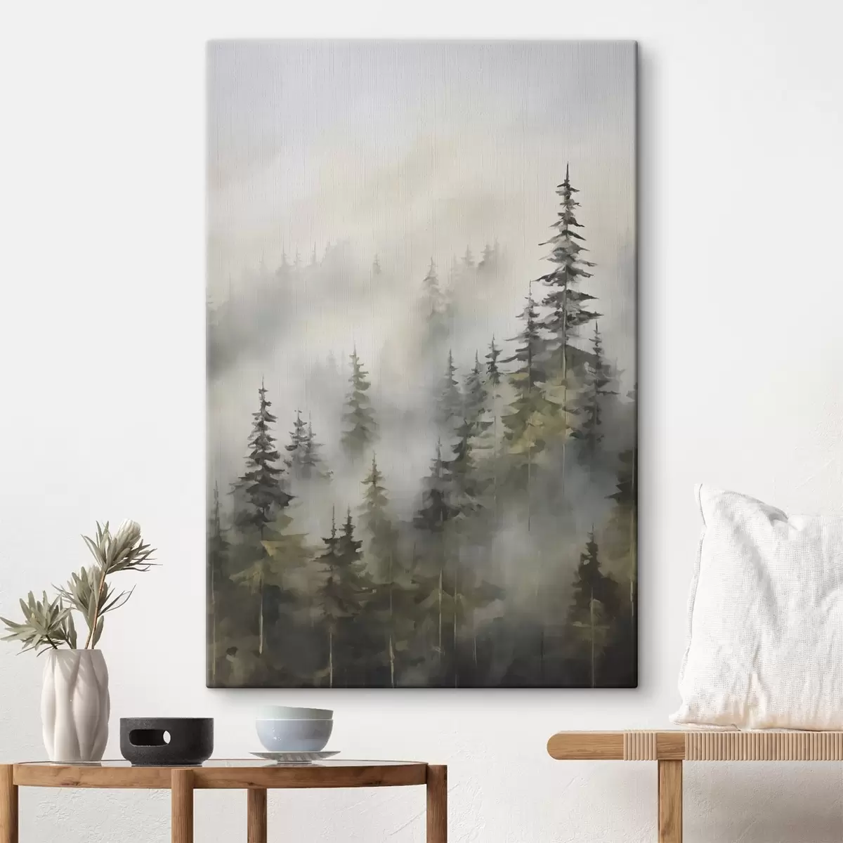 Paveikslėlis Miškas rūke, tapybos imitacija s46671