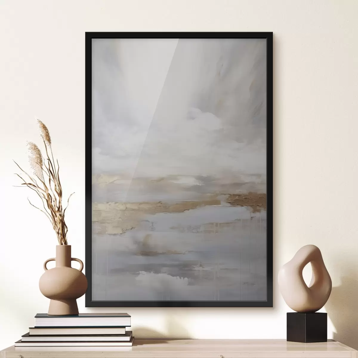 Plakatas Abstrakčios kompozicijos tapybos imitacija f46678