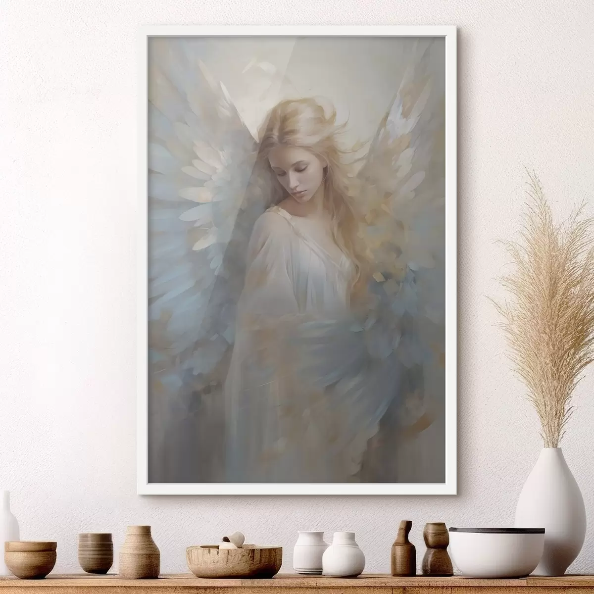 Plakatas Angelas abstraktaus tapybos imitacija f46682