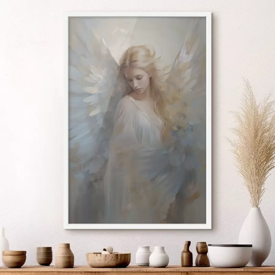 Fototapetai Angelas abstraktaus tapybos imitacija f46682