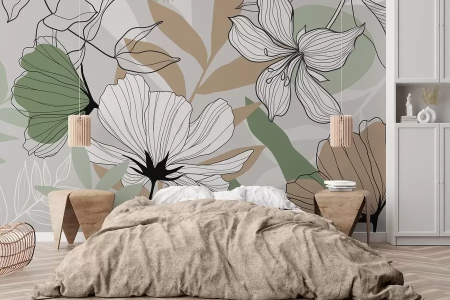 Fototapetai Abstraktūs augalai ir gėlės w04898v2