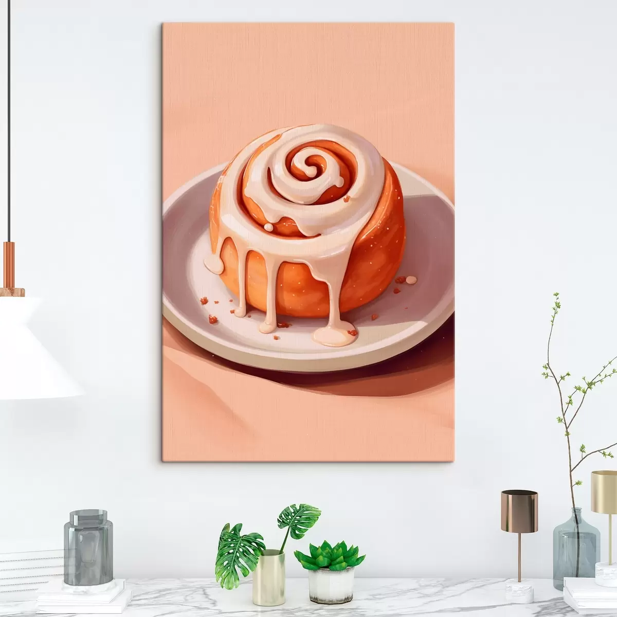 Paveikslėlis Cinamoninis ritinėlis su grietinėlės glazūra s46624