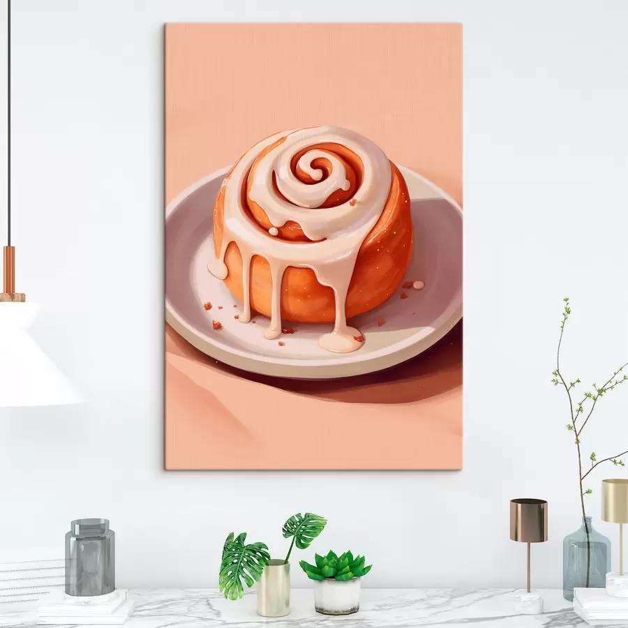 Paveikslėlis Cinamoninis ritinėlis su grietinėlės glazūra s46624