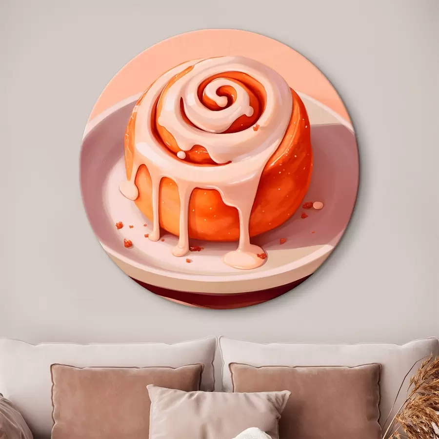 Paveikslėlis Cinamoninis ritinėlis su grietinėlės glazūra r46624