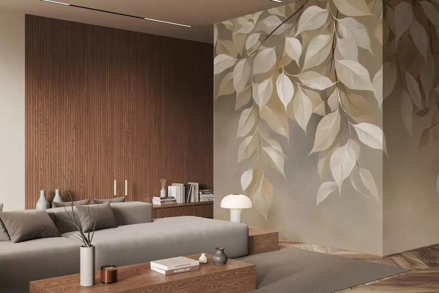 Fototapetai Šakelių su lapais w04899