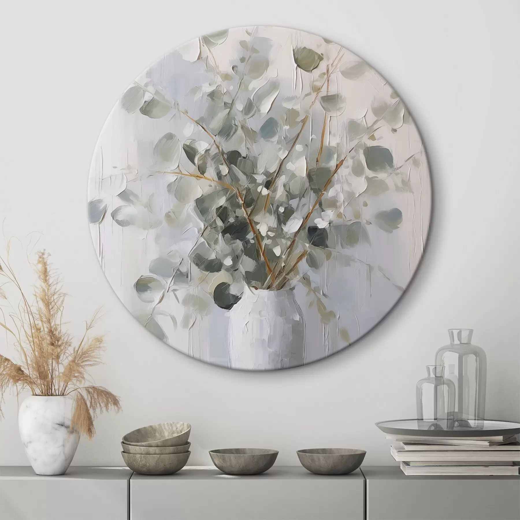 Paveikslėlis Šakos su lapija vazoje, imitacija tapyba r46720