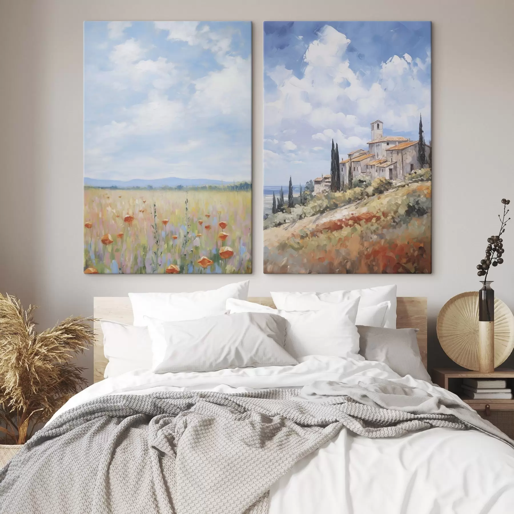 Paveikslėlis Kaimo peizažo imitacija tapyboje m01018