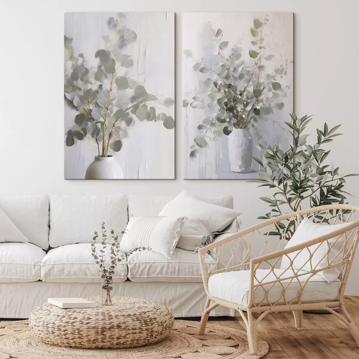 Paveikslėlis Šakelių vazoje imitacijos tapyba m01020