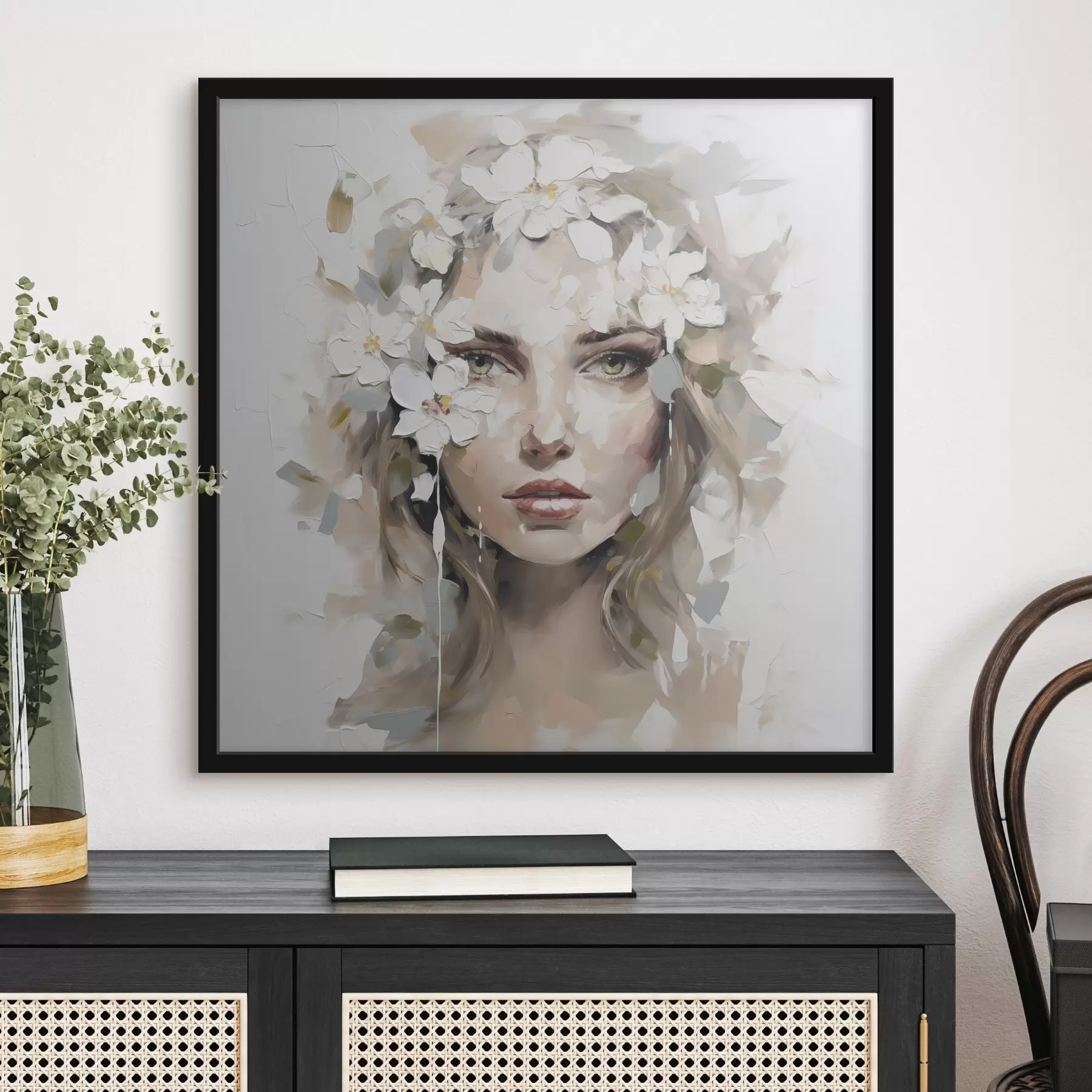 Fototapetai Abstraktus portretas, imituojantis tapybą f46749