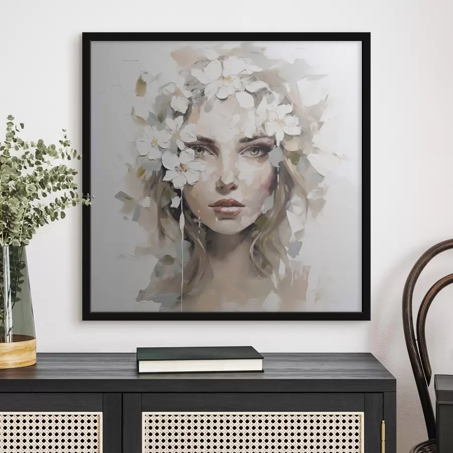 Fototapetai Abstraktus portretas, imituojantis tapybą f46749