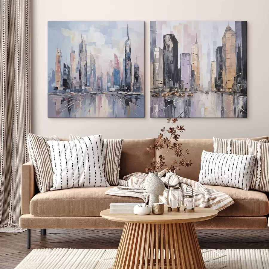 Paveikslėlis Abstraktus miesto tapybos imitavimas m01032