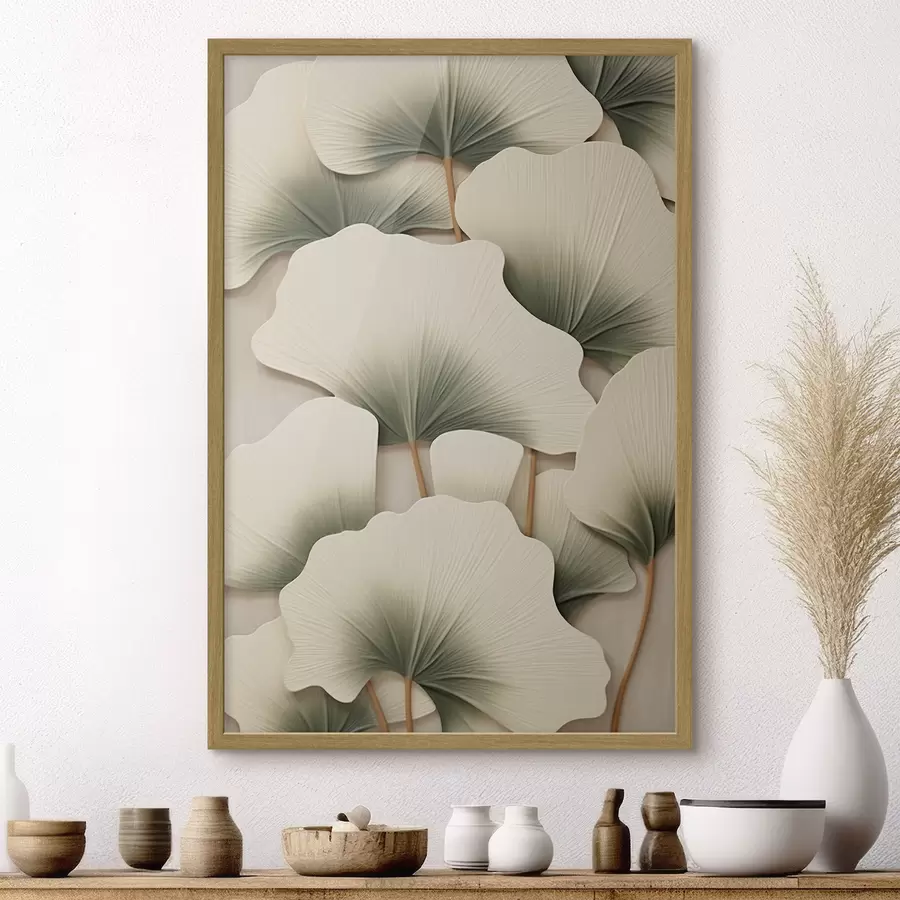 Fototapetai Dekoratyviniai ginkgo lapai f46729