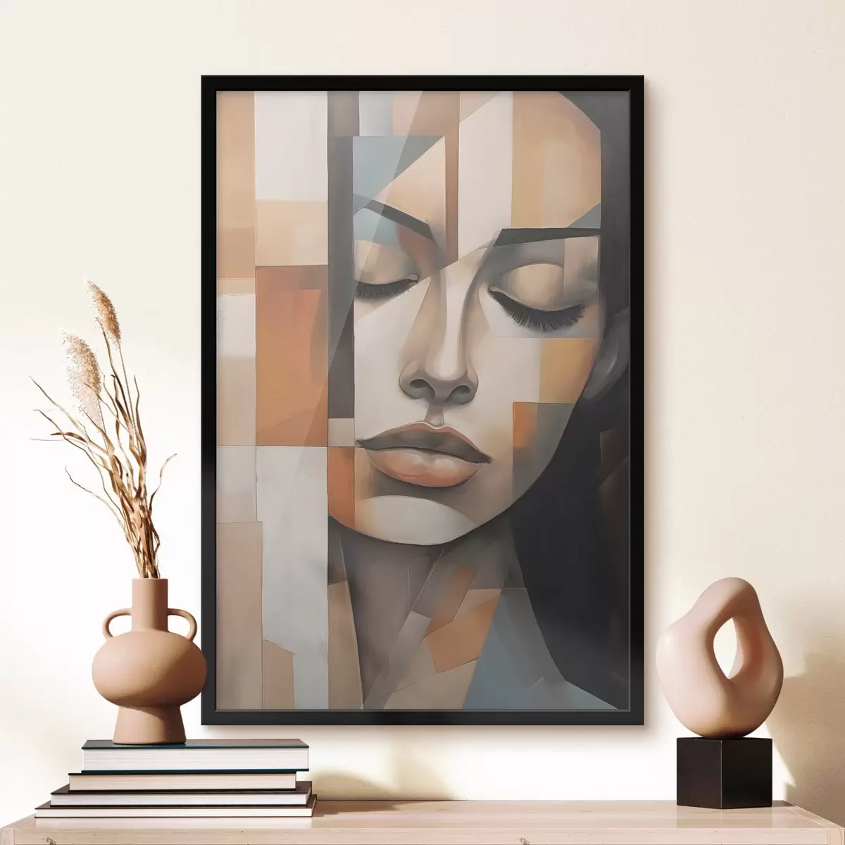 Plakatas Kubistinis moters portretas f46730