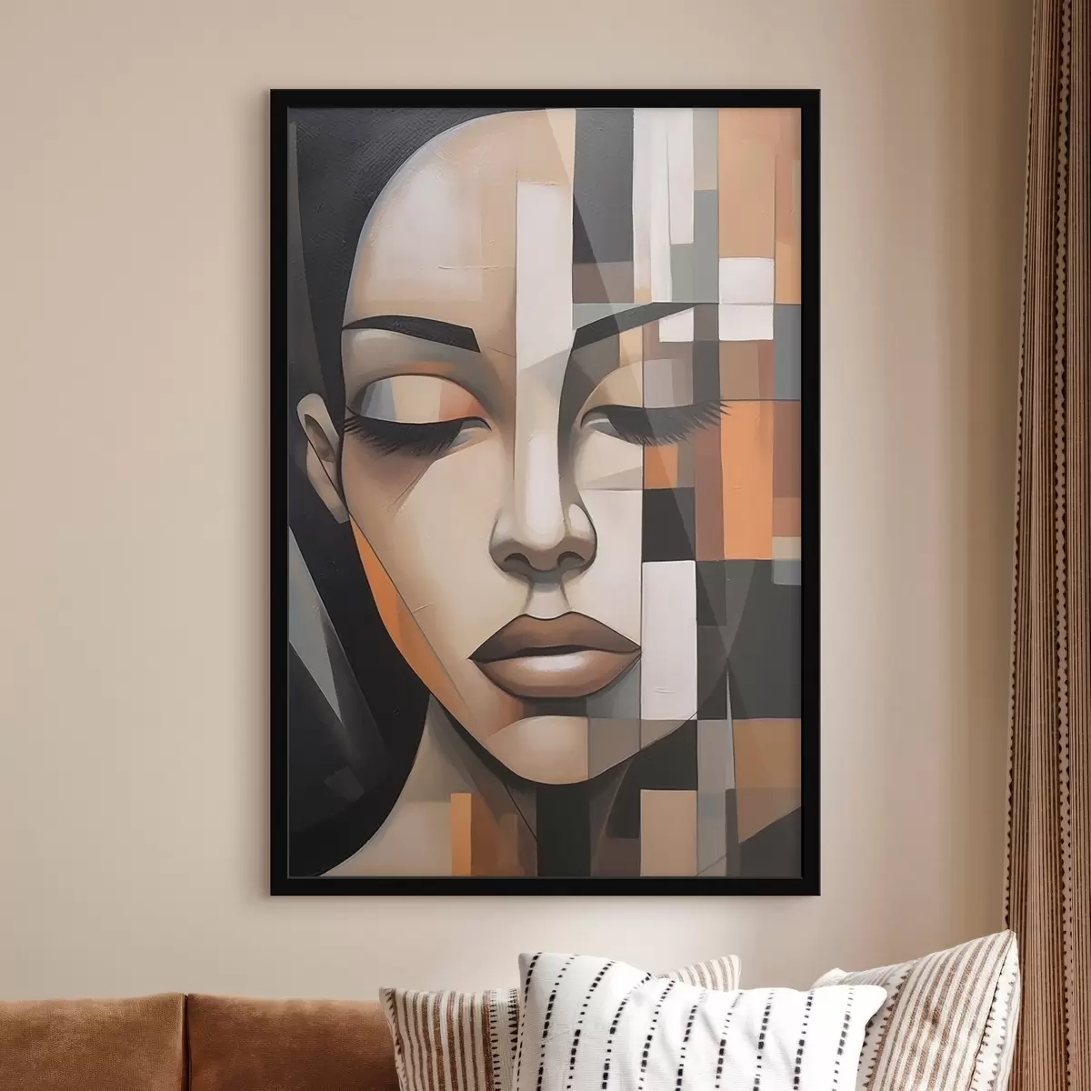 Plakatas Kubistinis moters portretas f46731