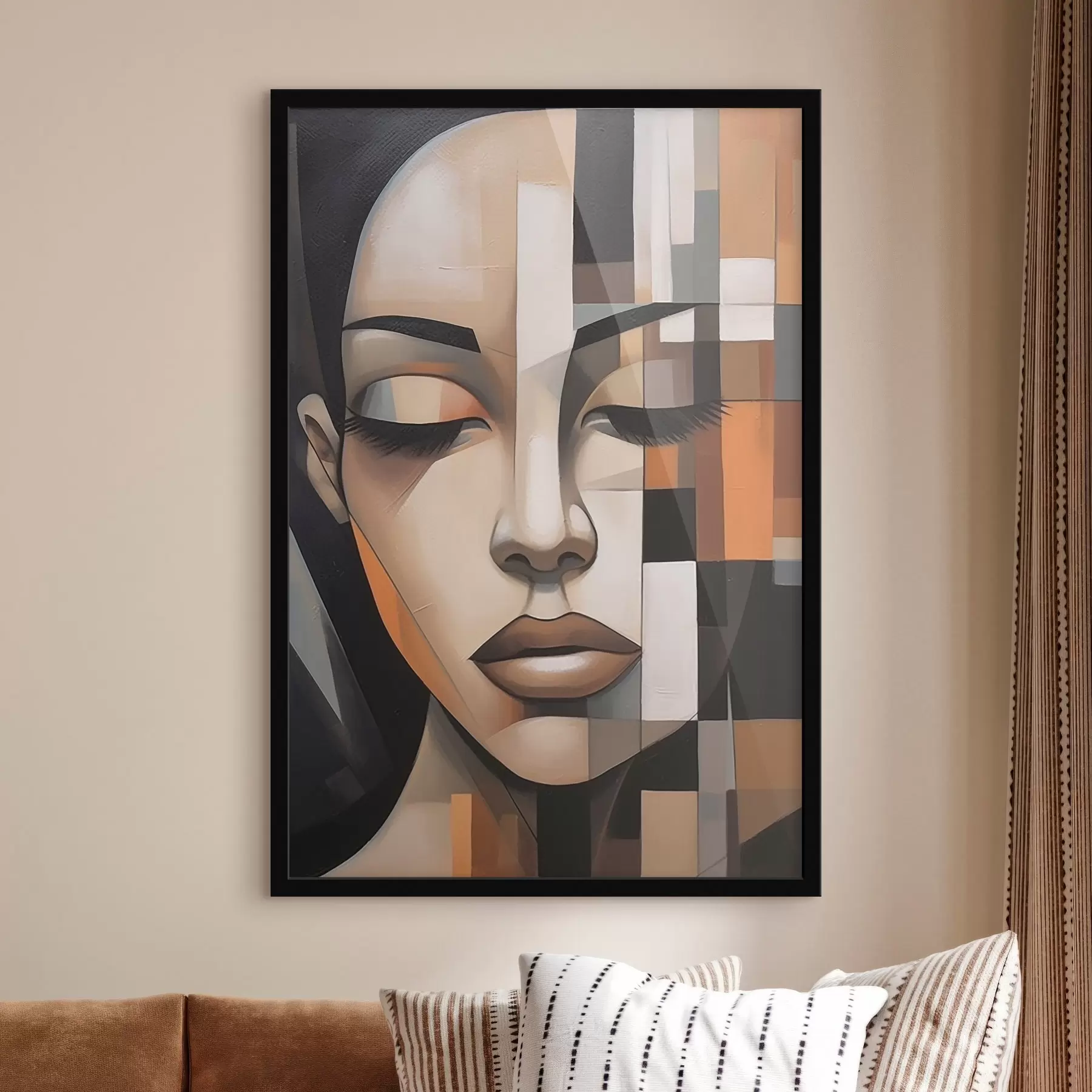 Fototapetai Kubistinis moters portretas f46731