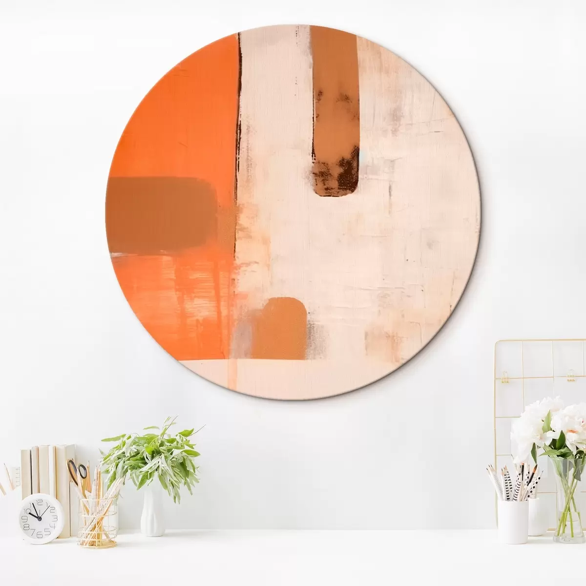 Apvalūs paveikslai Abstrakti kompozicija r46726