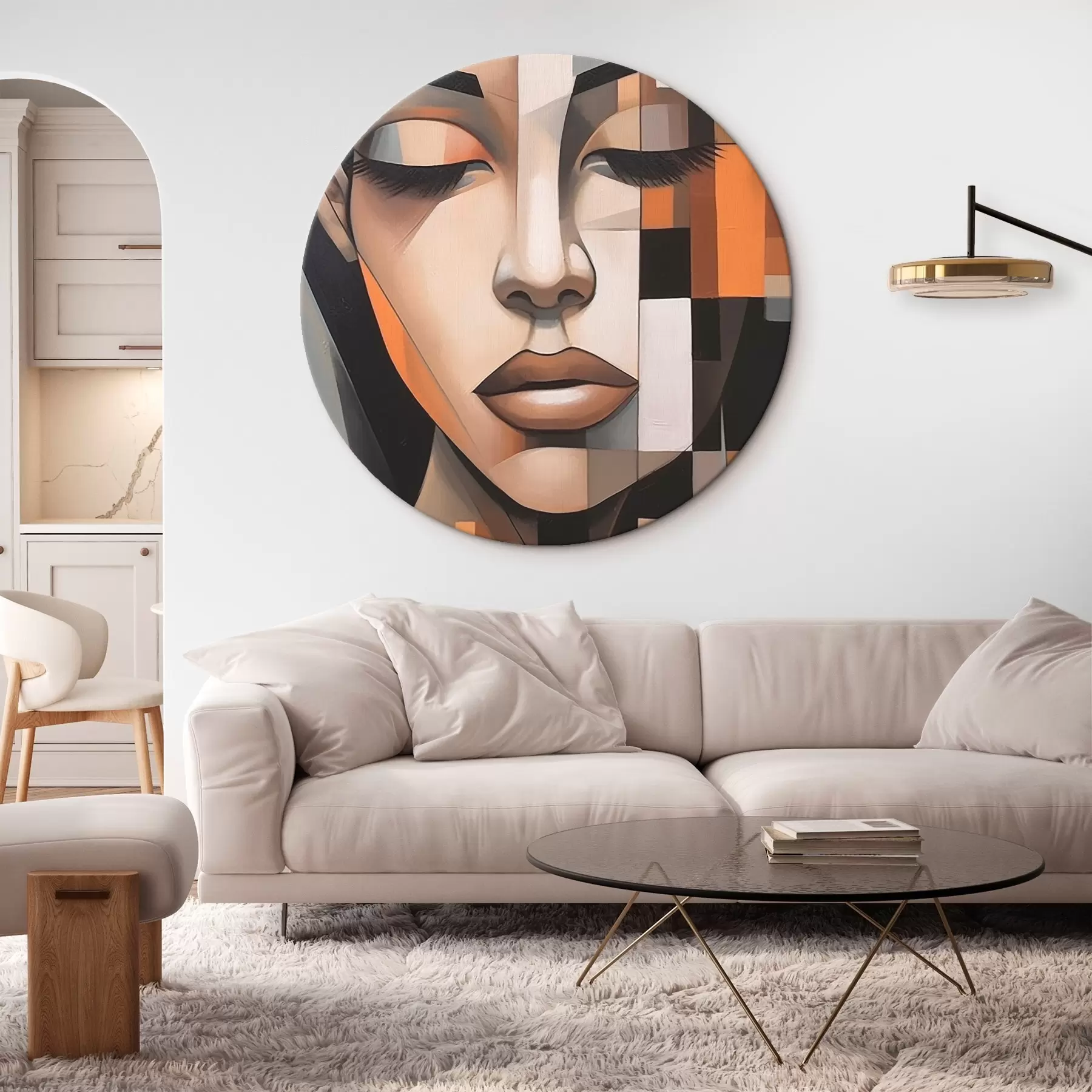 Paveikslėlis Kubistinis moters portretas r46731