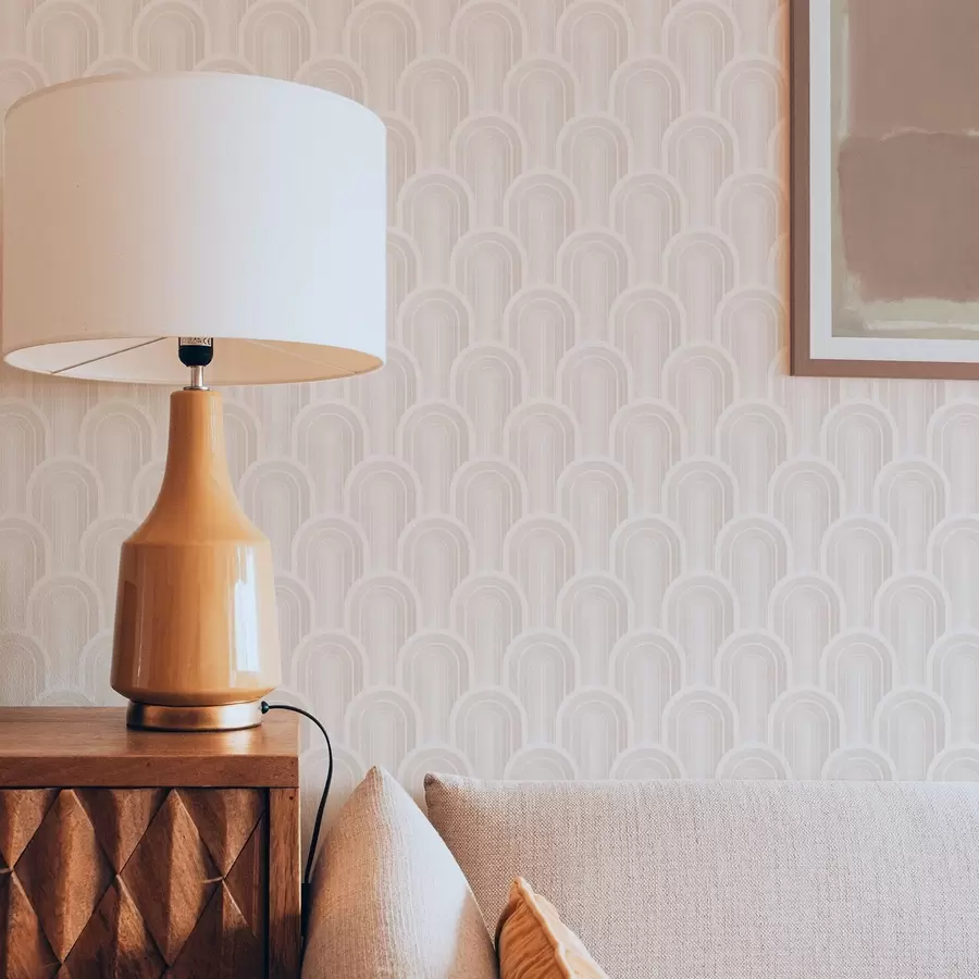 Fototapetai Maži arkos moduliai šiltų kreminių-smėlio atspalvių a00924