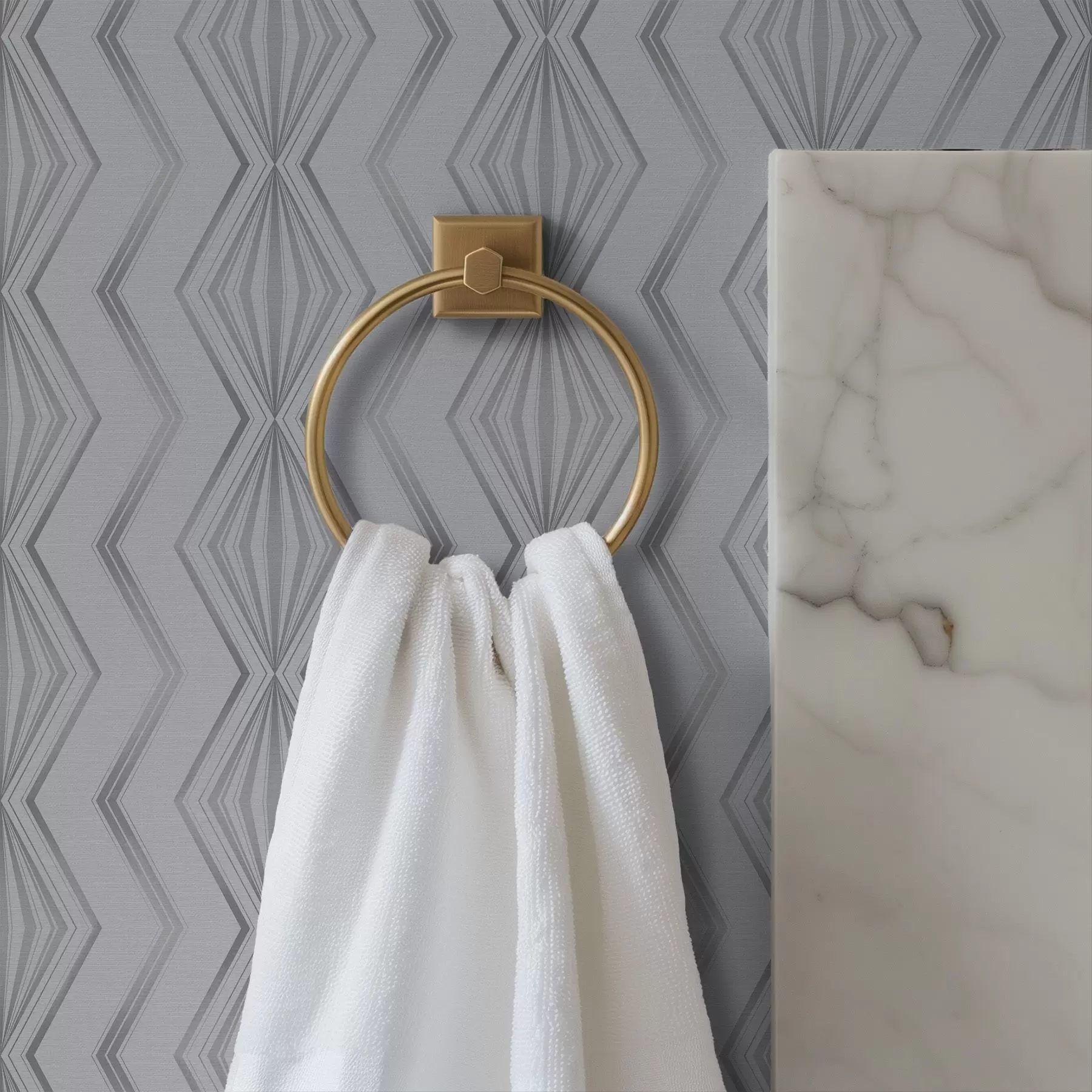 Fototapetai Šviesiai pilkos spalvos rombinis geometrinis raštas a00973v2