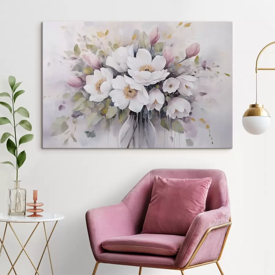 Paveikslėlis Gėlės vazėje imitacijos tapyba s46763