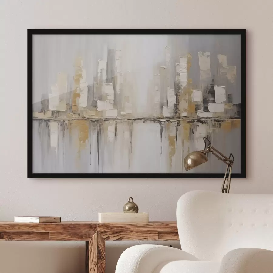 Fototapetai Abstraktus miesto tapybos imitavimas f46761