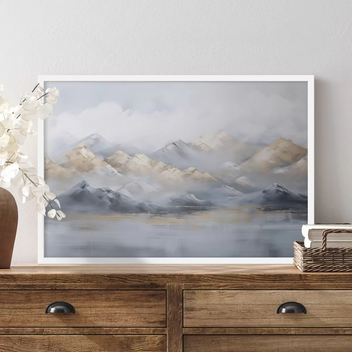 Plakatas Kalnų kraštovaizdžio tapybos imitacija f46765