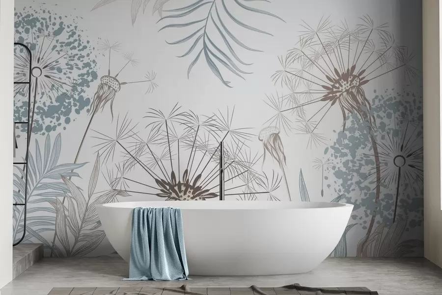 Fototapetai Kiaulpienės tarp lapijos w04942