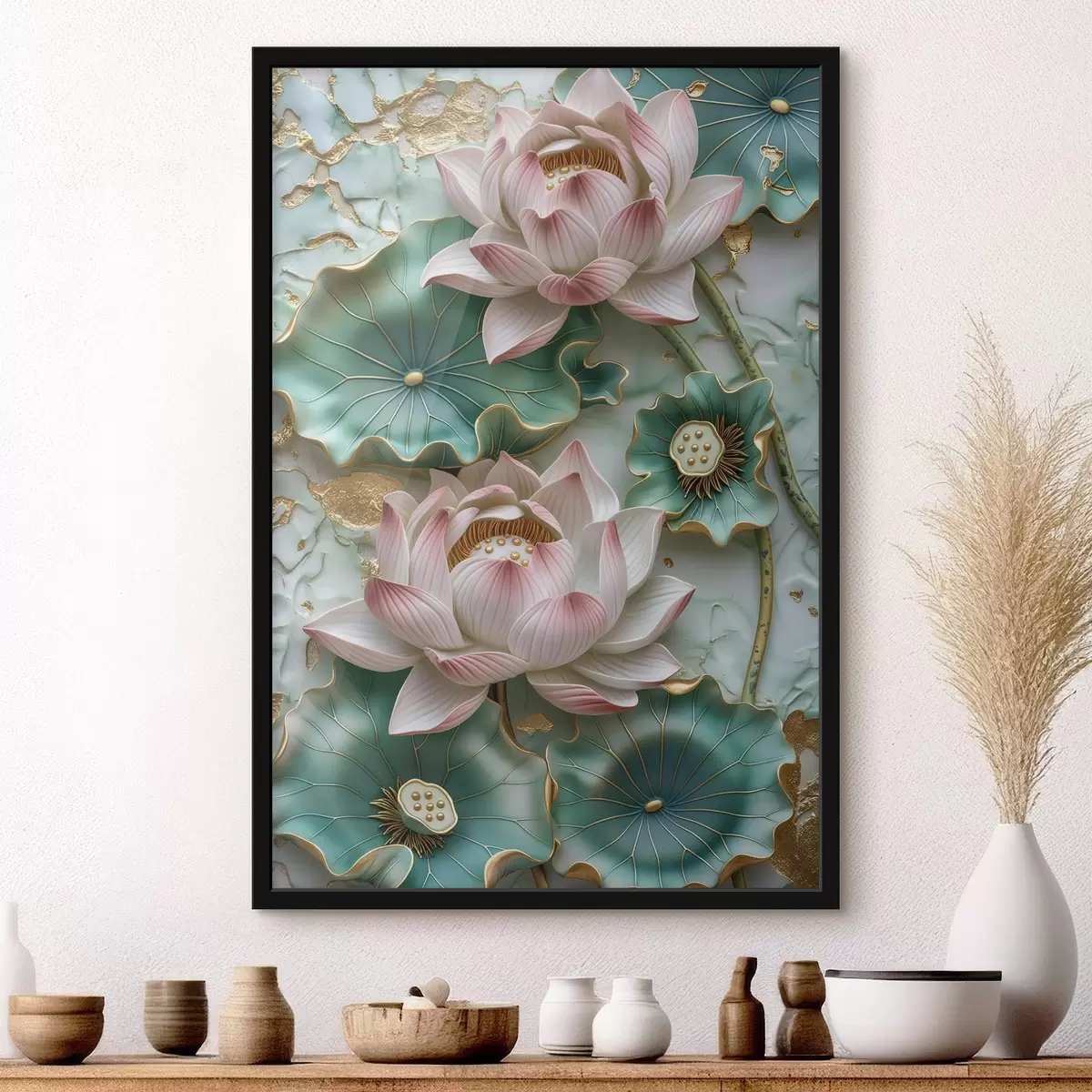 Plakatas Lotoso gėlės f46798