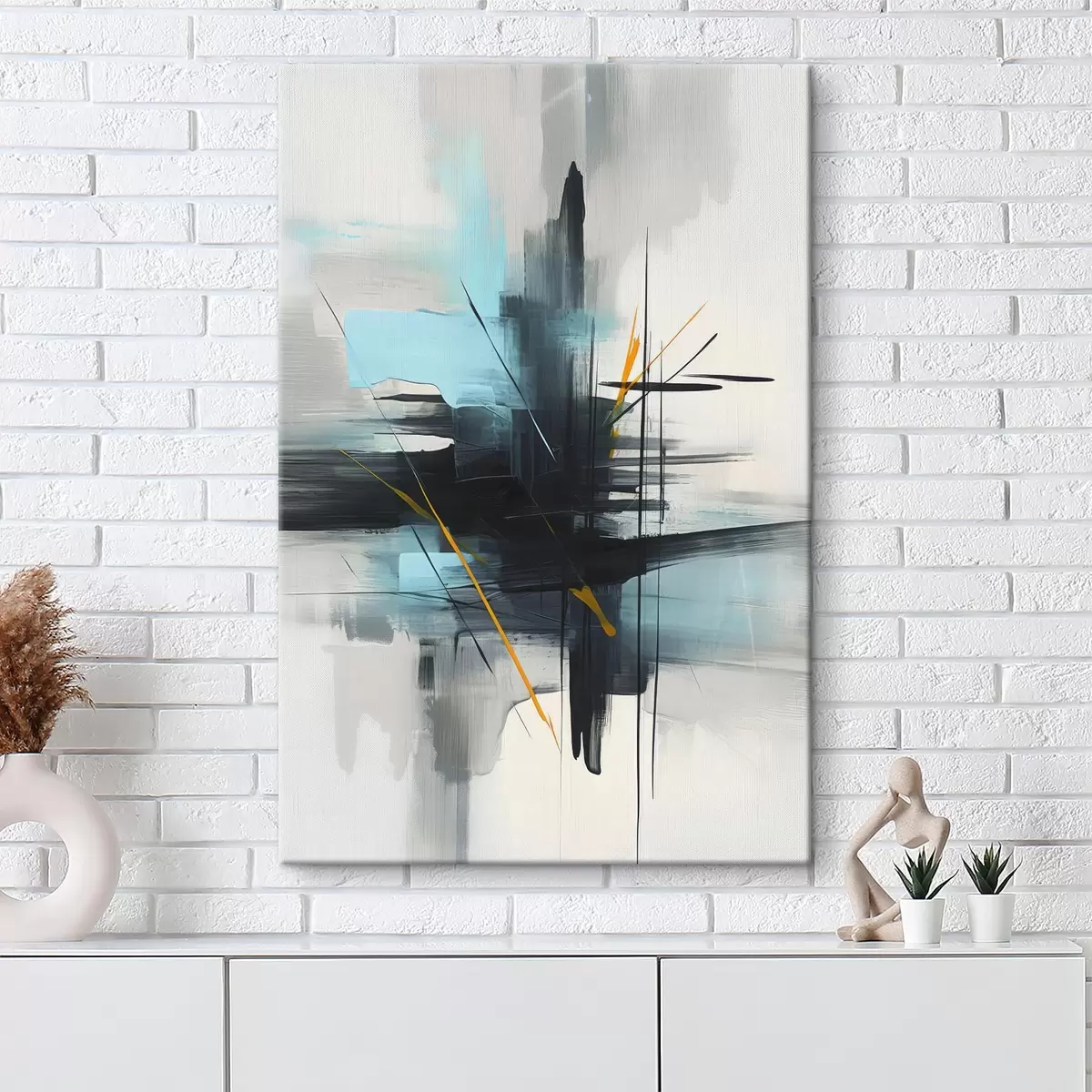 Paveikslėlis Abstrakcija su purslų ir teptuko potėpių imitacija s46789