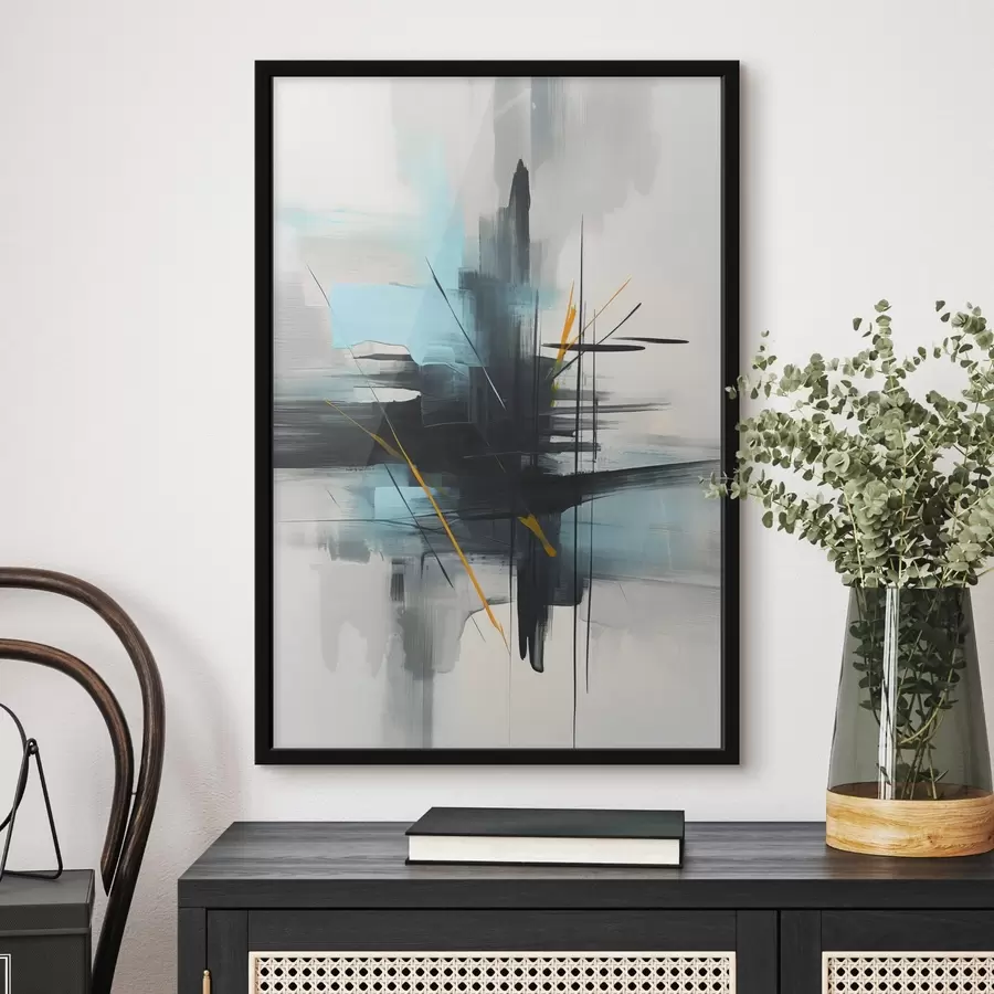 Fototapetai Abstrakcija su purslų ir teptuko potėpių imitacija f46789