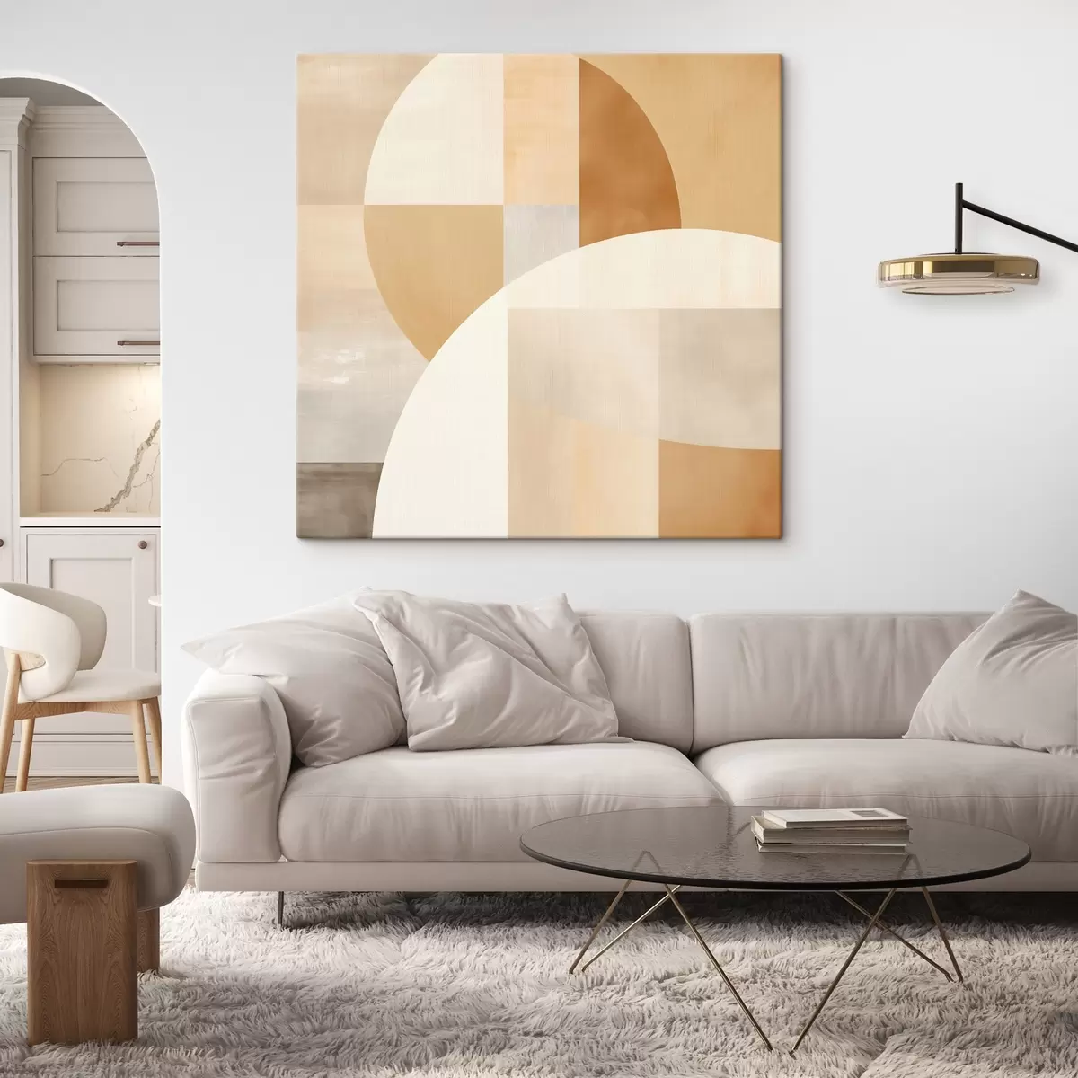 Paveikslėlis Meninė geometrija pastelinėmis spalvomis s46650