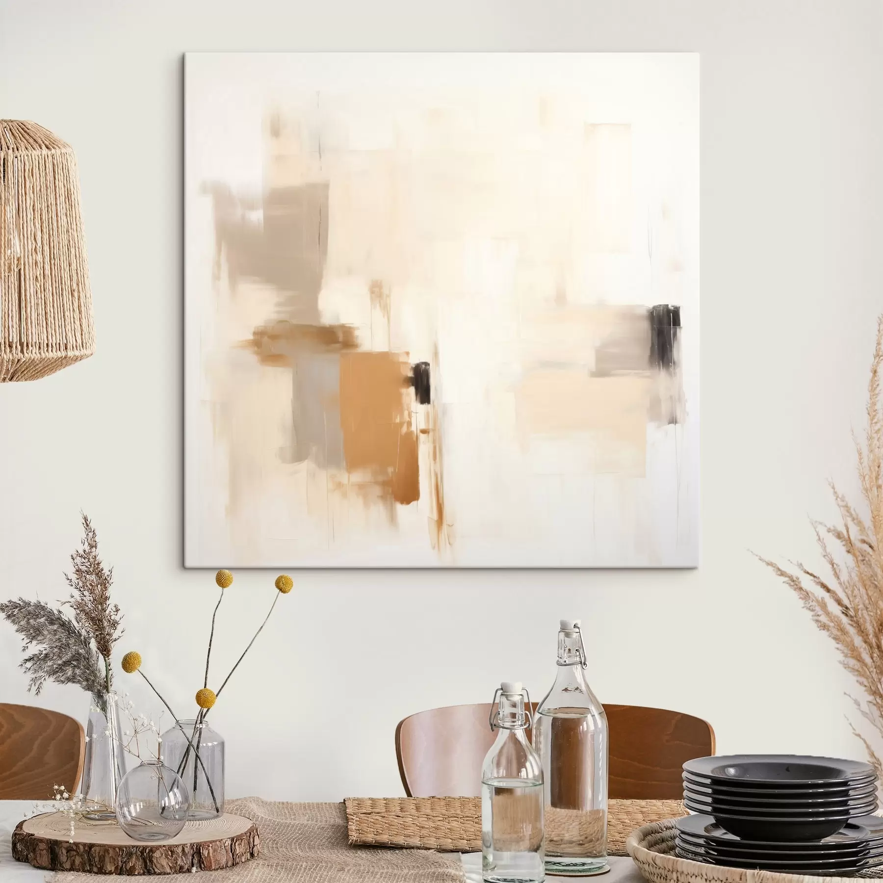 Paveikslėlis Abstrakcija su neryškiais kontūrais ramiomis spalvomis s46655