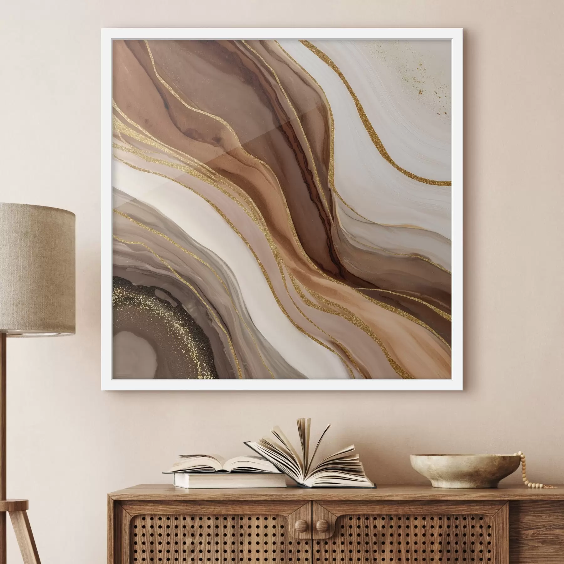 Fototapetai Akmens kompozicija medžio atspalviais f46642