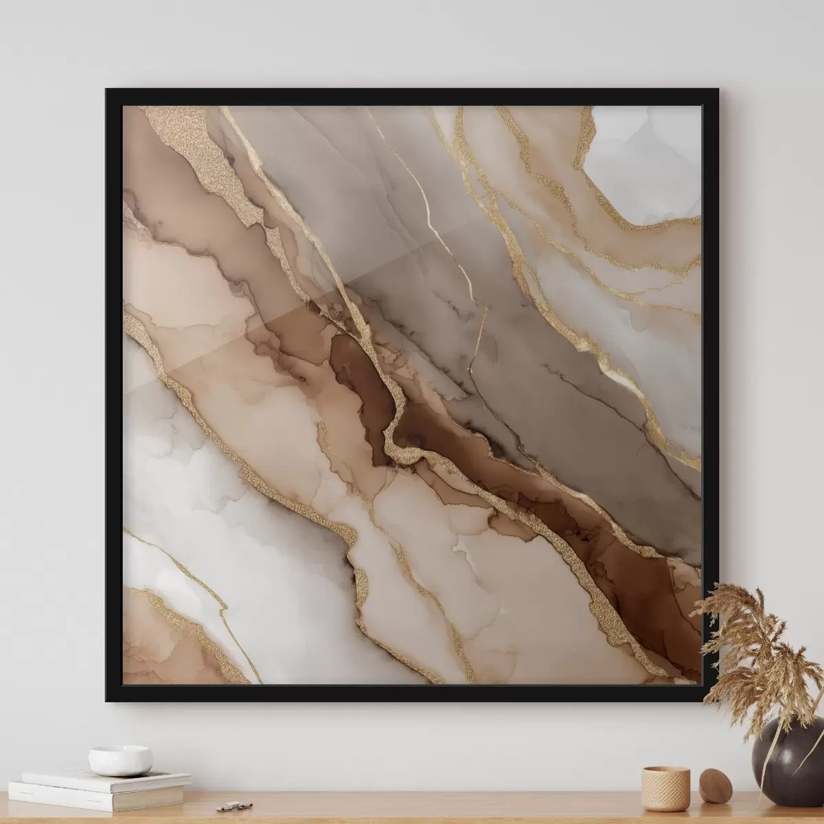 Plakatas Tekstūruotas akmens motyvas menišku stiliumi f46643