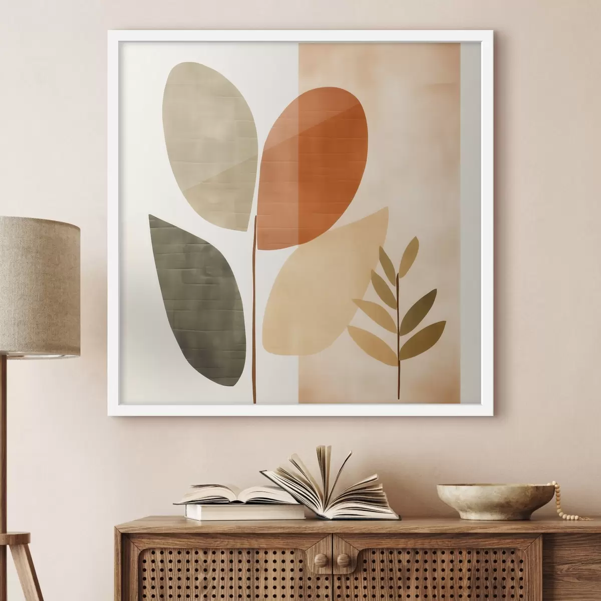 Plakatas Minimalistinis meninio stiliaus lapynas f46644