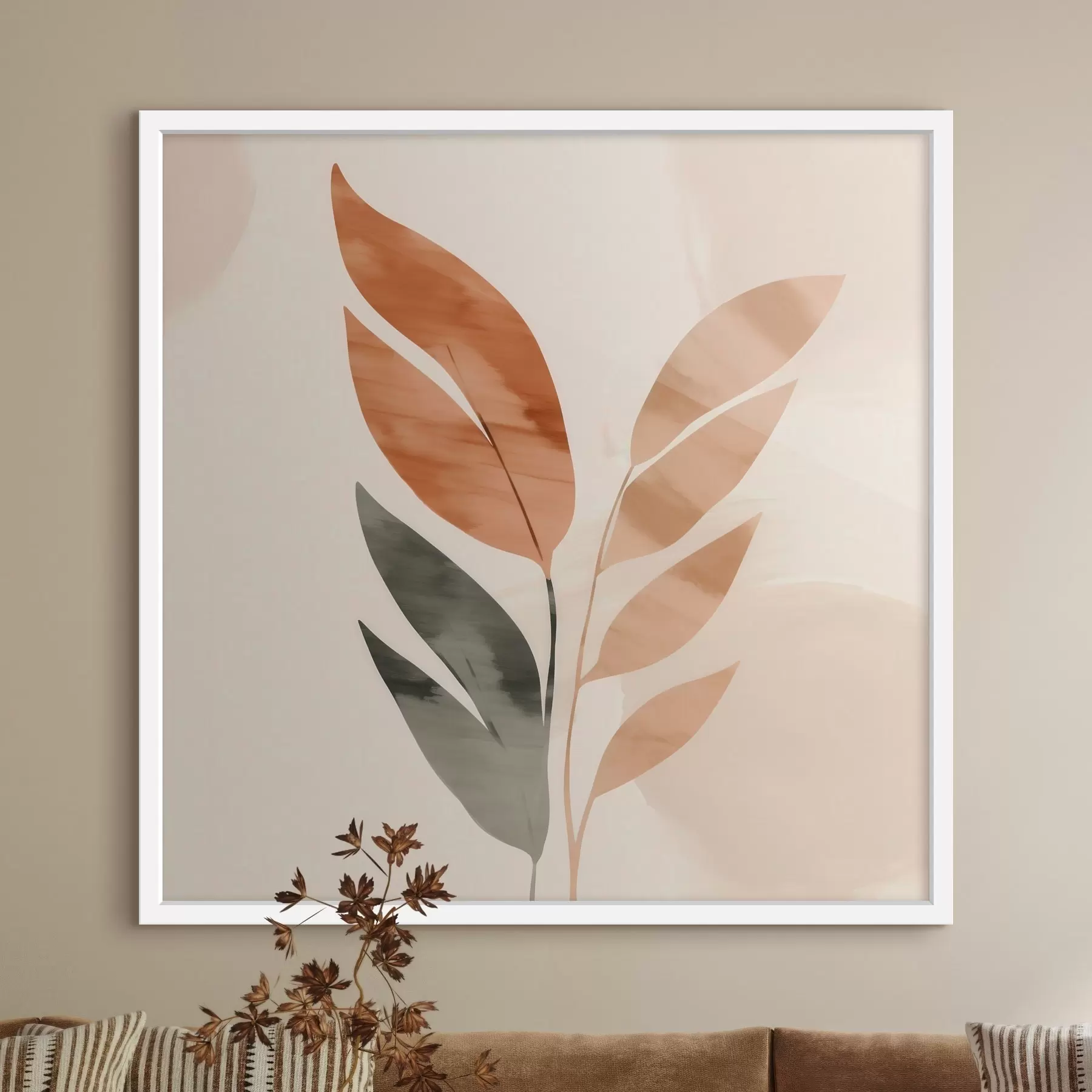 Fototapetai Botaninė kompozicija šiltų tonų f46647