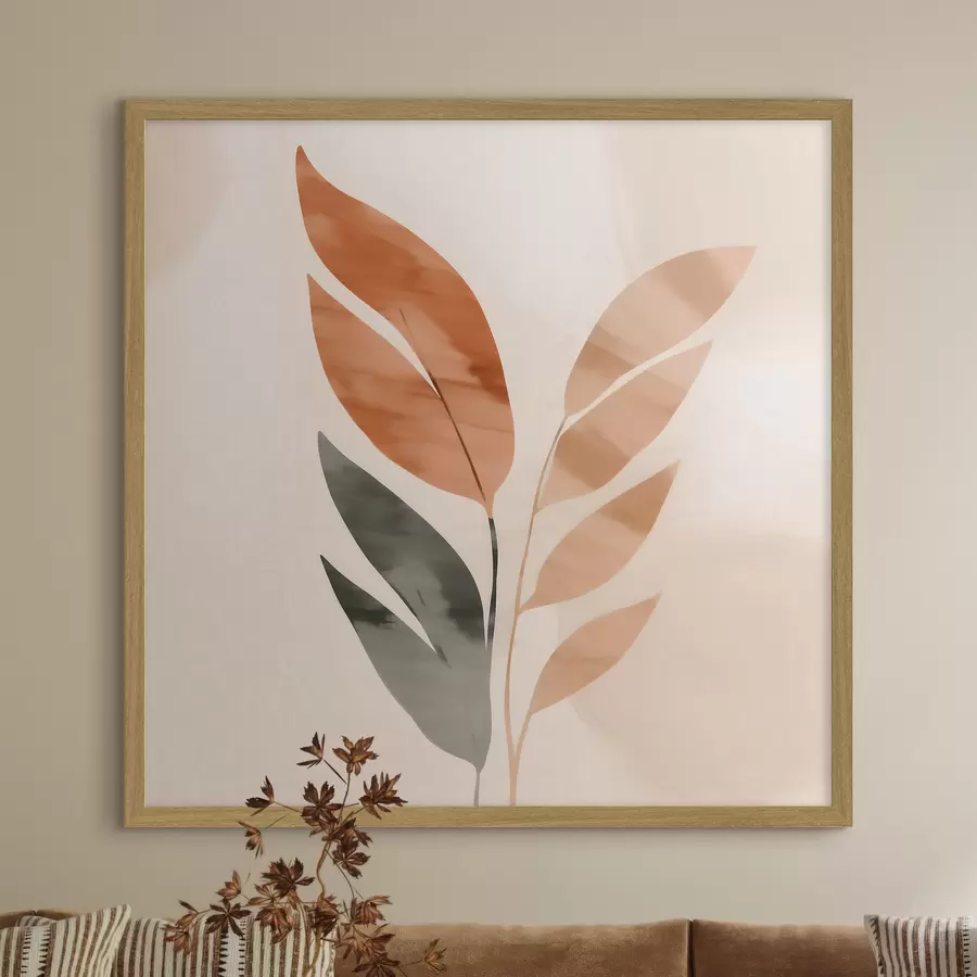 Fototapetai Botaninė kompozicija šiltų tonų f46647