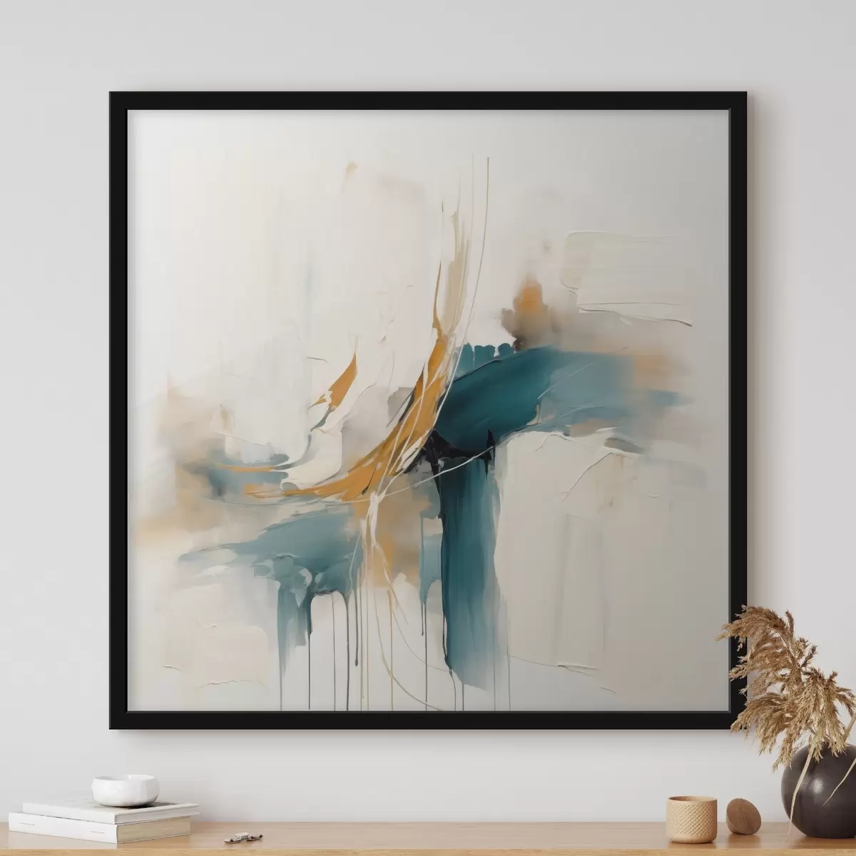 Plakatas Dinamiška abstrakcija su tekstūriniais elementais f46657